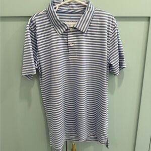 Crewcuts blue stripe polo